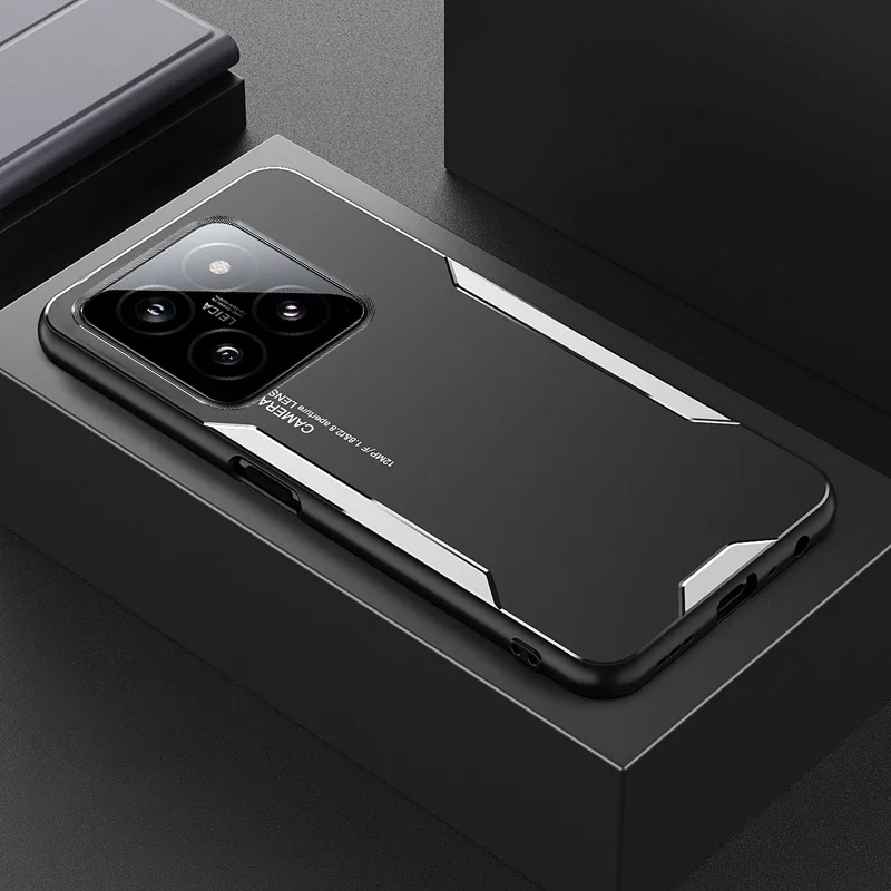 Funda rígida de Metal de aleación de aluminio para Xiaomi 14 T Pro 14 T, carcasa protectora de silicona Ultra mate para Mi14TPro, Xiaomi 14 Civi