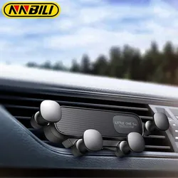 NNBILI Soporte coche móvil con clip ventilación para iPhone y Samsung
