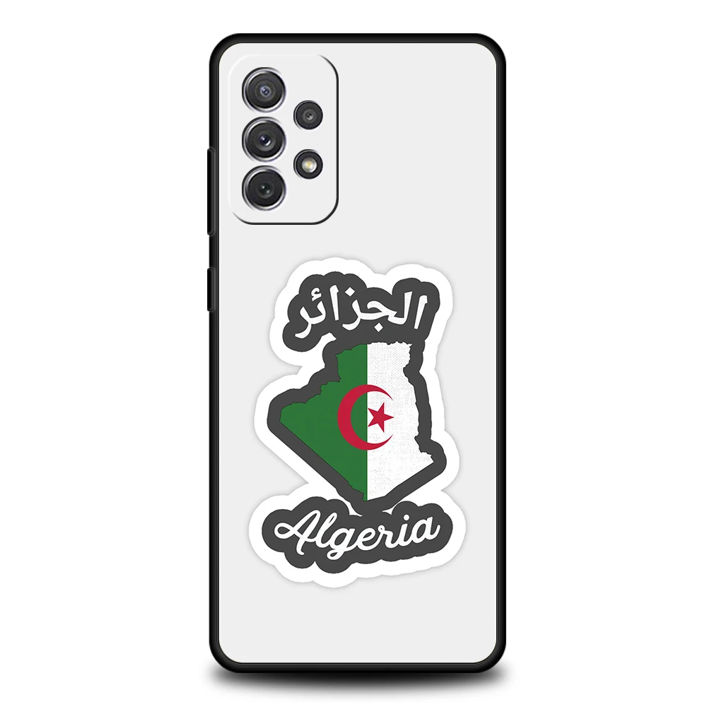 Funda de teléfono para Samsung Galaxy A15 A13 A35 A55 A51 A71 A41 A31 A21S A03S A05 A17 A23 A25 A33 A53 A73 5G A07 4G funda bandera de Argelia - imagen 2