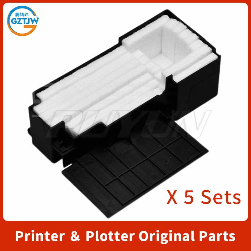 5 juegos de almohadillas de tinta residual WF-M1030 M105 M201 M205 para colector de tinta Epson Wste L575 551 L566 L575 L551 566 2510 M101 105 201 205 101