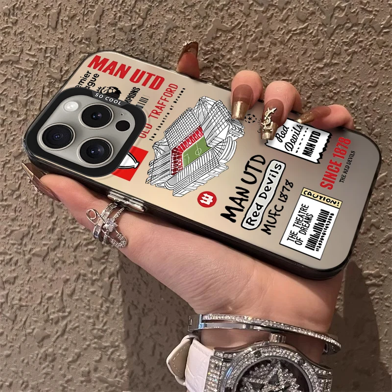 A-madrids-realss-P Funda esmerilada para iPhone 17 Air 16 E 15 14 Plus 13 12 Mini 11 Pro Max Hoja acrílica Cubierta de borde duro de silicona - imagen 3