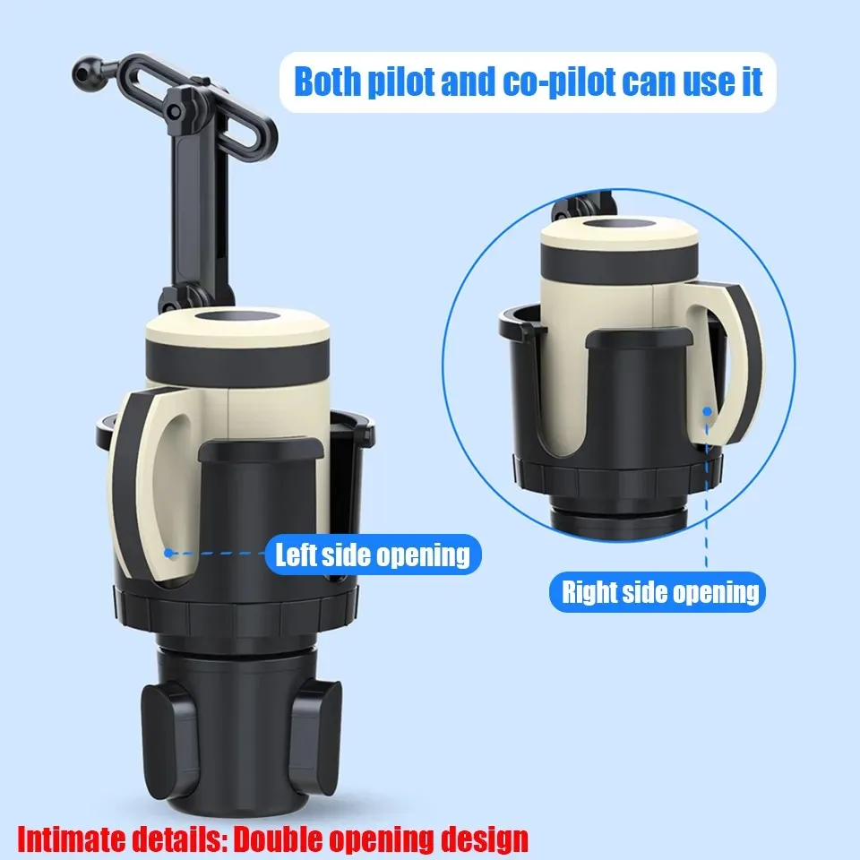 Portavasos Universal 2 en 1 para coche, soporte para tableta y automóvil para iPad Pro 12,9 Air 2019 Mini 4 para Samsung tab S7 plus 12,4 - imagen 3