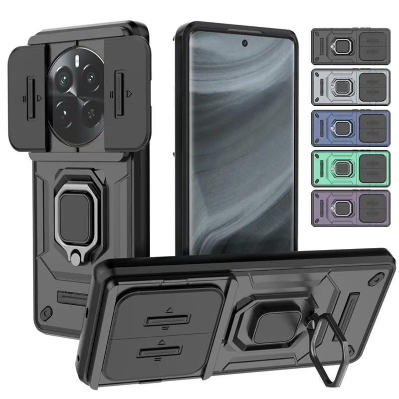 Funda armadura a prueba de golpes para Realme 13 12 Pro Plus 12 Pro + cubierta protectora anillo soporte magnético Coque Fundas Capa