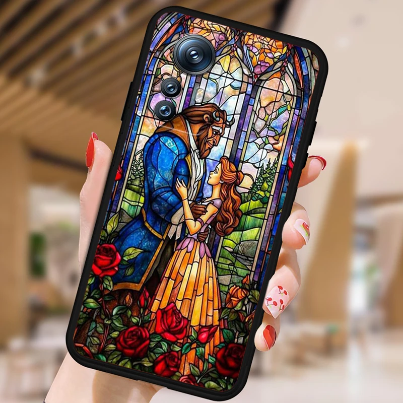 La Bella y La Bestia Disney para Xiaomi Mi 14 13T 13 12T 12 11T 11i 11 10T 10 Pro Lite Ultra 5G funda de teléfono negra de TPU - imagen 4