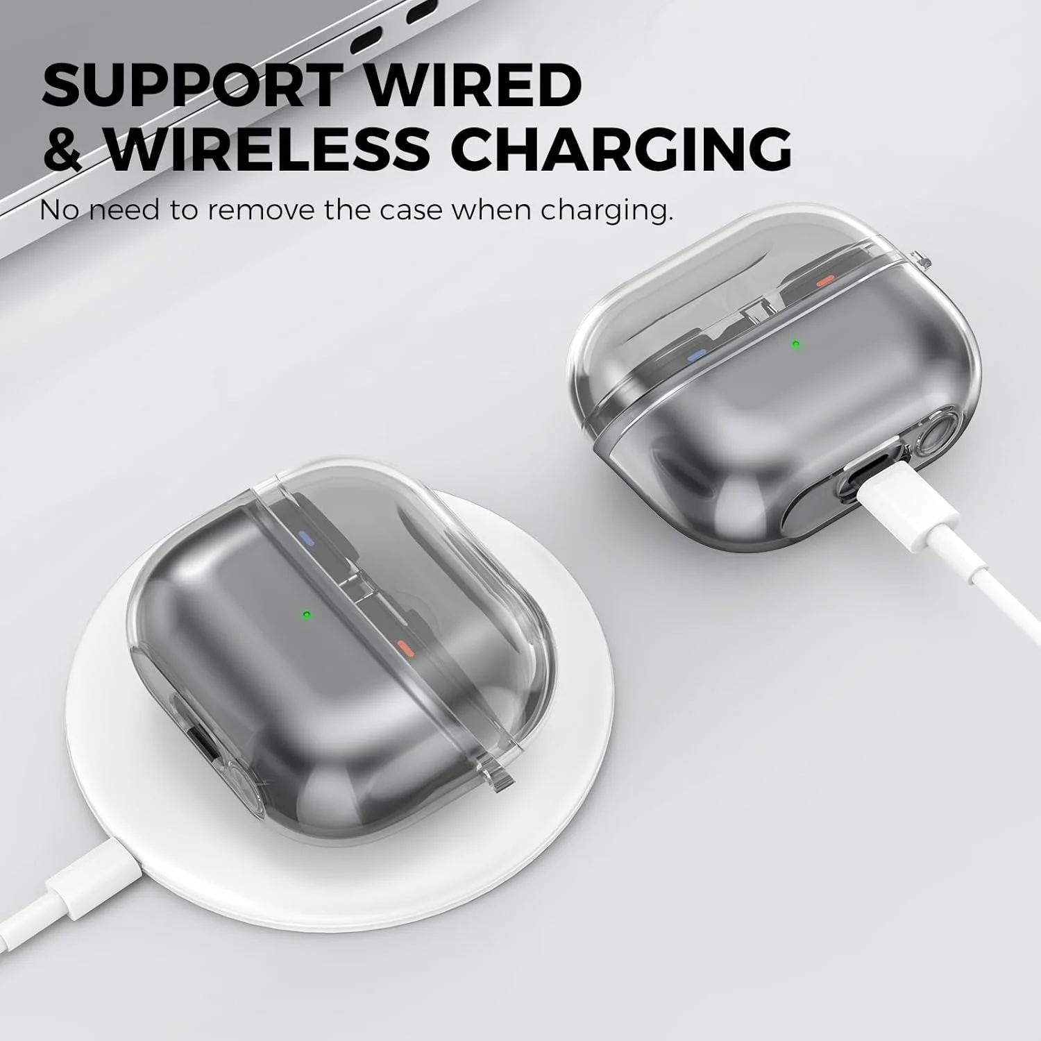 Funda transparente para Samsung Galaxy Buds3 Pro y Galaxy Buds 3 (2024) [Anti-amarillento] Fundas protectoras de TPU suave Compatible con la piel - imagen 5