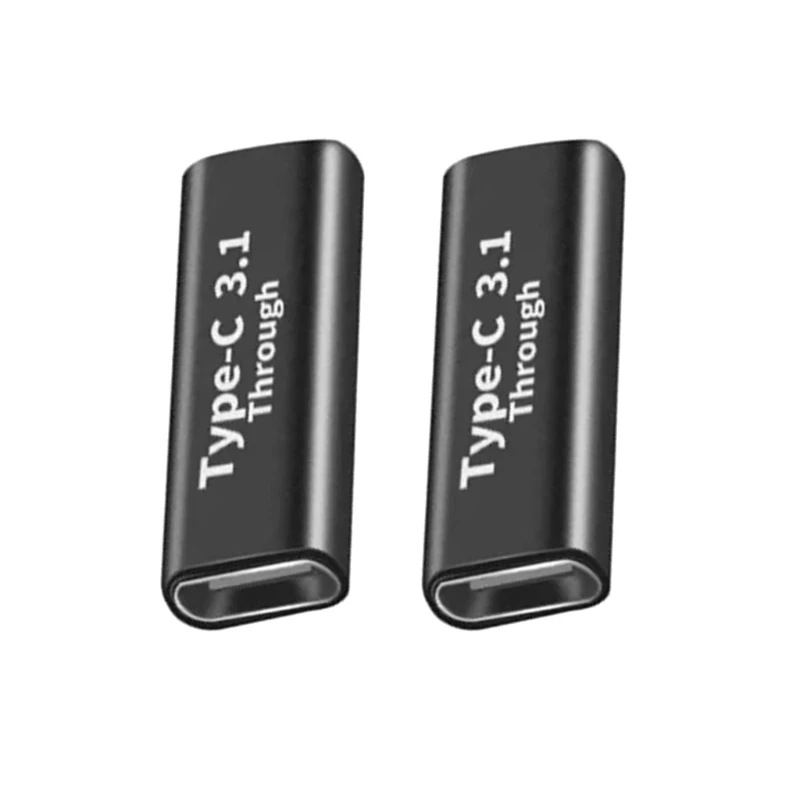 2 uds USB 3,1 tipo C adaptador convertidor USB C carga sincronización de datos extensión USBC hembra a macho conector Typec para PC portátil teléfonos - imagen 5