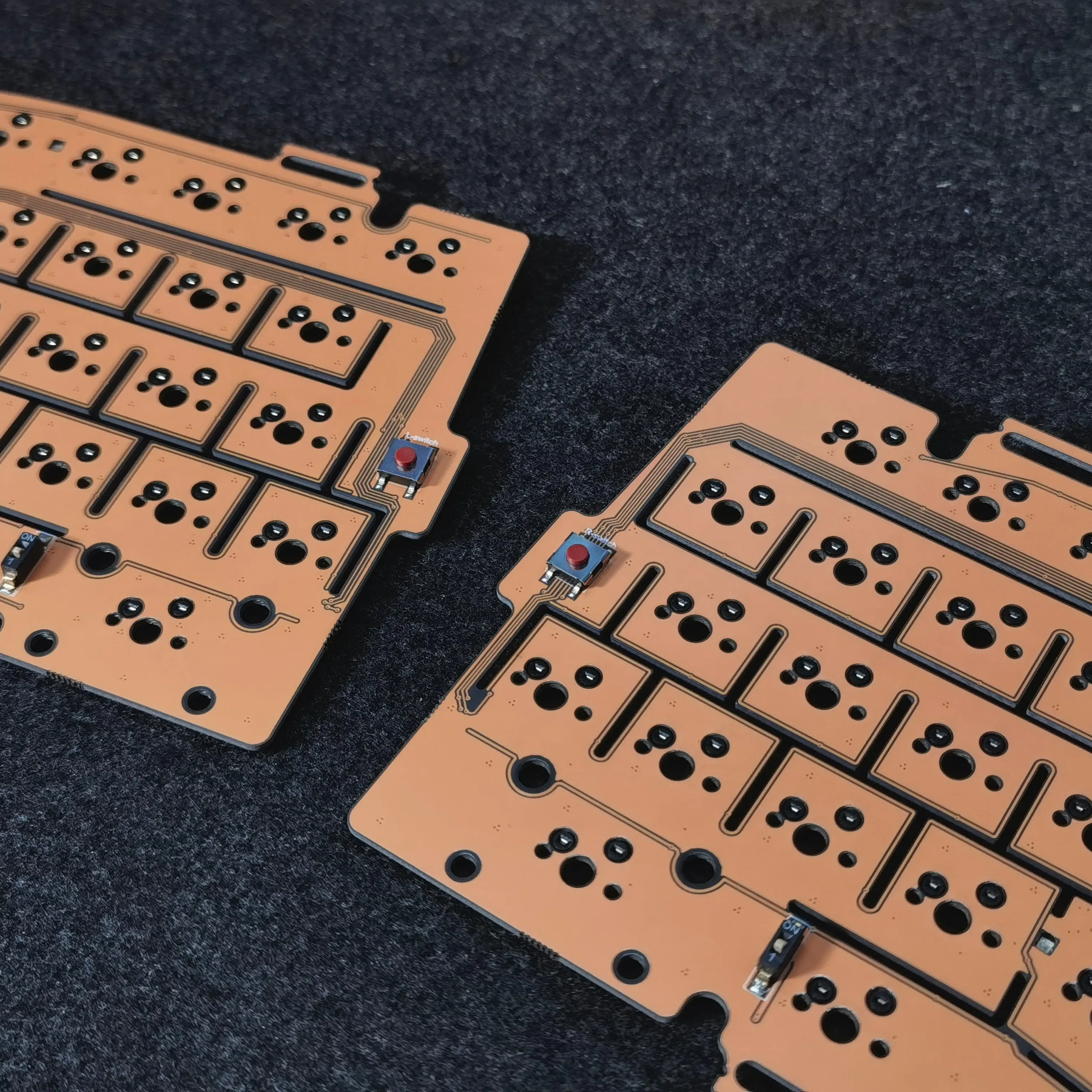 Teclado PCB Original para QK Alice Duo, Teclado mecánico dividido, placa de posicionamiento de aluminio, accesorio personalizado para jugadores de PC DIY - imagen 3