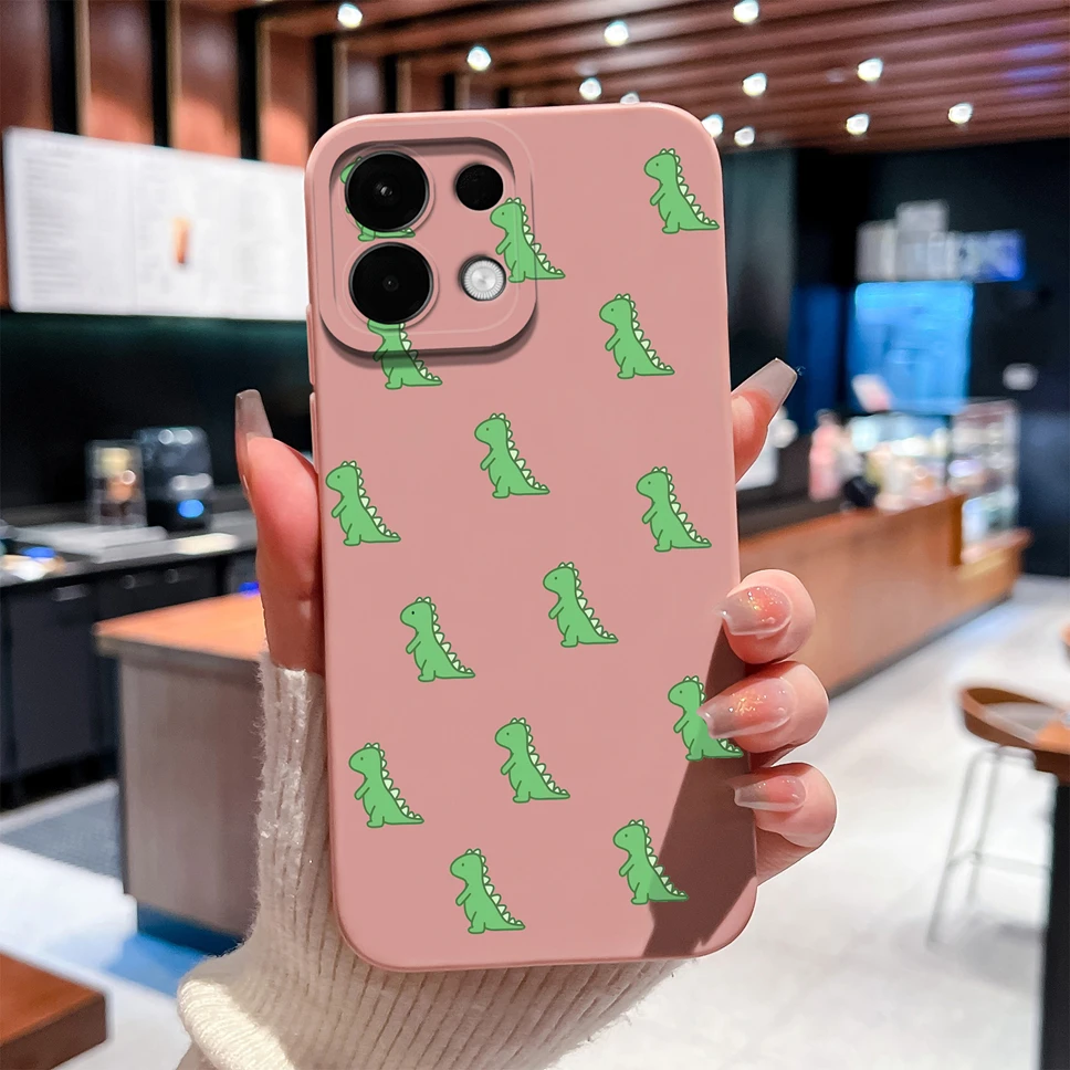 Para Oppo K13 K13X K12S K12X Funda de teléfono encantador dinosaurio dibujos animados suave silicona a prueba de golpes parachoques para Oppo K 13 Funda ligera - imagen 4