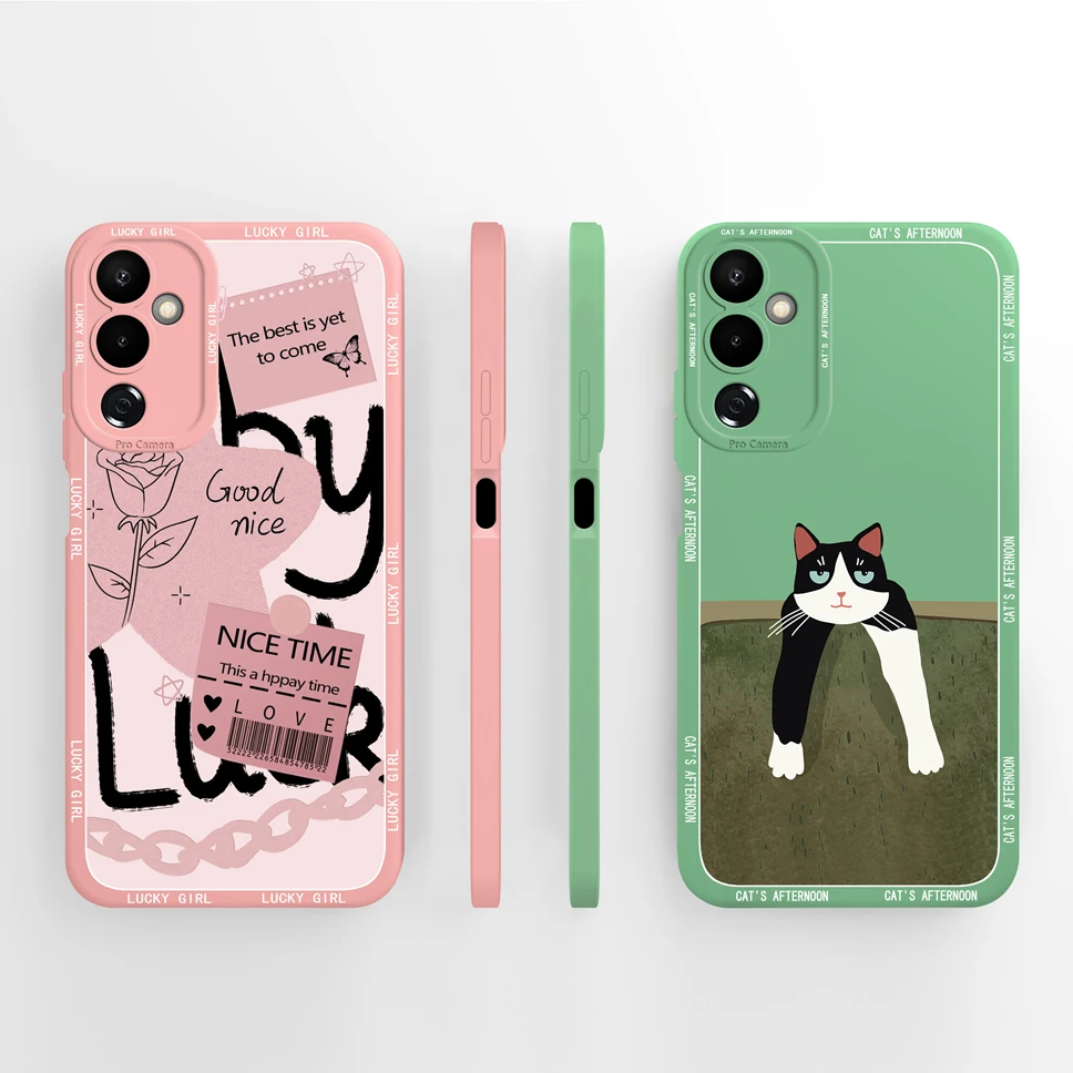 Funda de teléfono para Tecno Pova 4 Pro, funda trasera de protección de silicona líquida de estilo creativo estético para Tecno Pova4 4Pro, Fundas Capa - imagen 2