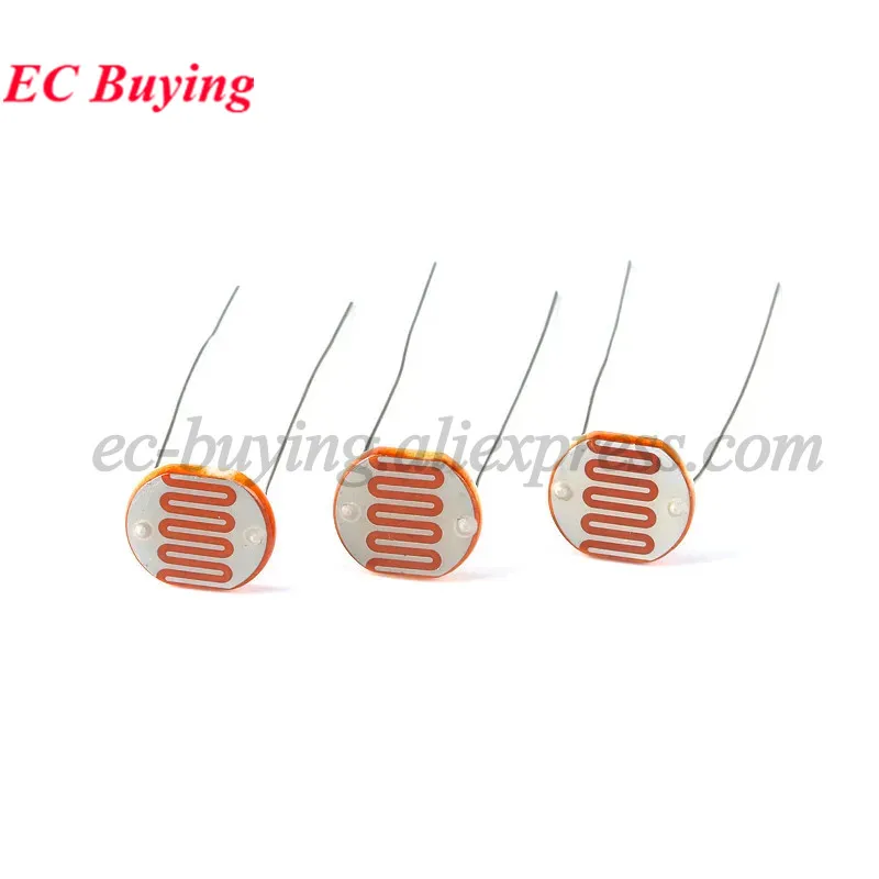 100 uds/1 pieza GL12528 resistencia sensible a la luz fotorresistor de 12mm 12528 LDR resistencia dependiente GL12 foto resistencia artículo Kit Set - imagen 4