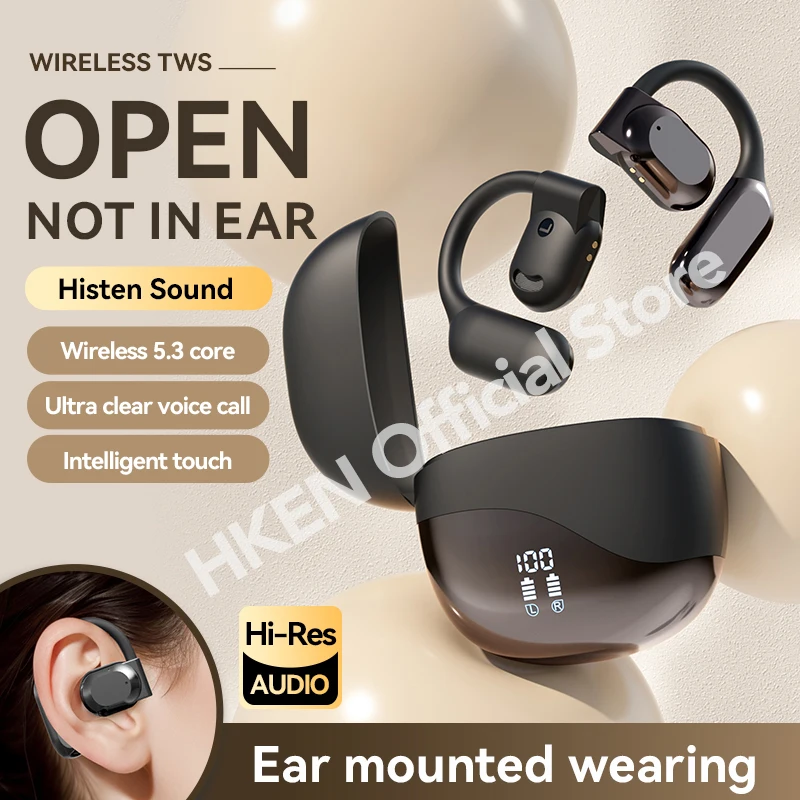 Auriculares inalámbricos con ganchos para las orejas, audífonos con sonido HIFI, Bluetooth, para correr, llamadas de voz con micrófono, para teléfono xiaomi y iphone - imagen 2