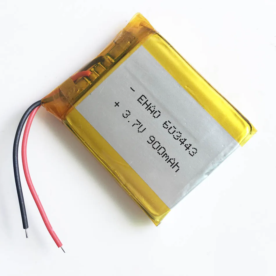 10 PCS 3.7V 900mAh Batería recargable LiPo de polímero de litio 603443   Para Mp3 teléfono móvil DVD Bluetooth altavoz grabadora MP4 - imagen 2