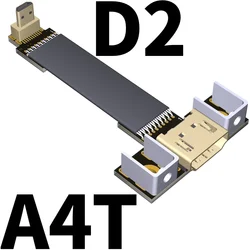 Cable adaptador Micro HDMI a HDMI 2.0 macho a hembra para cámara