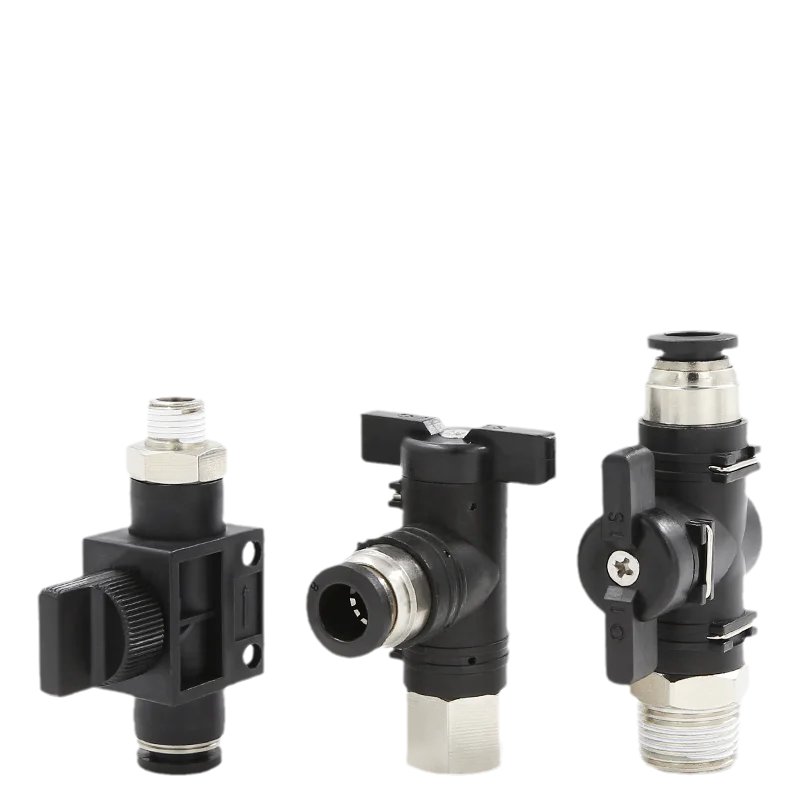 BC-acoplamiento rápido neumático, rosca macho, 1/8 ", 1/4", 3/8", 1/2 ", interruptor de válvula de bola, manguera de PU, válvula manual de flujo, válvula rotativa manual - imagen 2