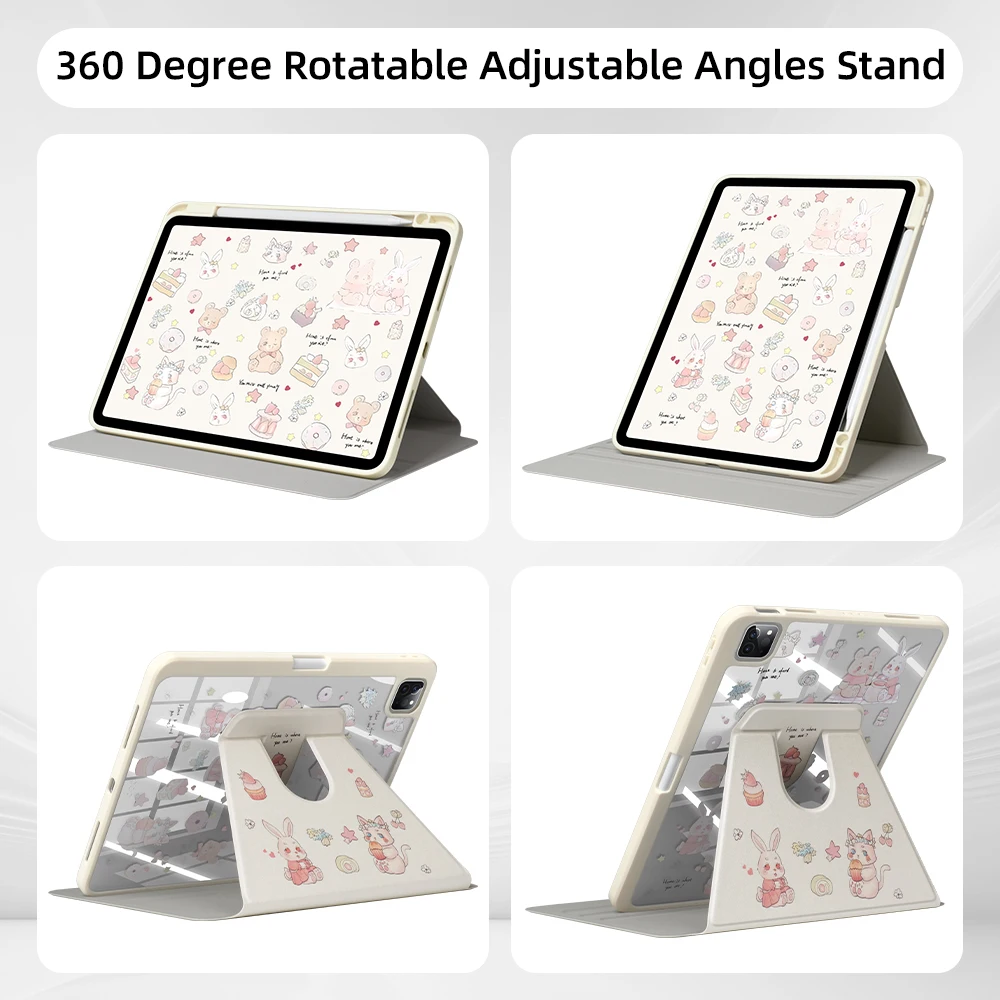 Fundas protectoras de dibujos animados para iPad Pro 11 12,9 13 M2 M4 M3 9,7 10,2 5th 6th 7/8/9 10th 11th mini 6 7 funda Air 3 4 5 6 - imagen 3