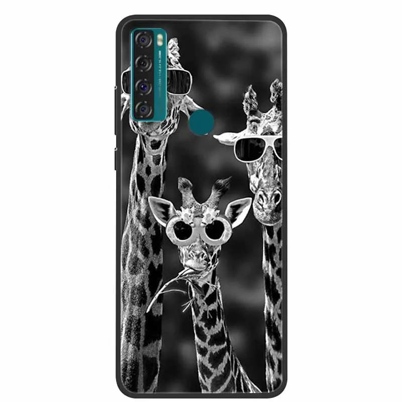 Protector de parachoques para TCL 20 SE, funda trasera de silicona suave, TCL20SE, TCL 20 SE, T671H, T671F - imagen 2