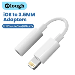 Elough Adaptador Lightning 3.5mm para iPhone – Auriculares con Jack