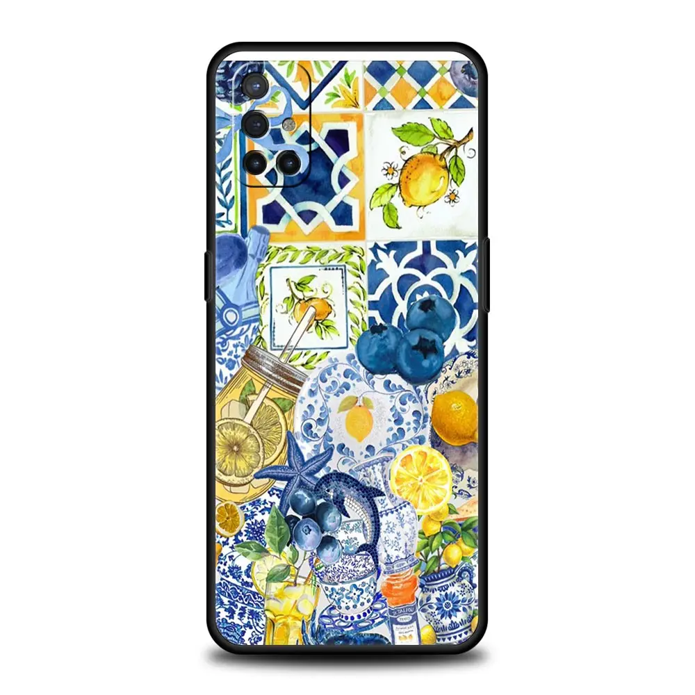 Funda de teléfono con copa de vino y limón para OnePlus 15 13 12 11 10 9 8 13T 10T 7T Pro 13R 12R 9RT 8T Nord 4 2T CE 2 3 5G Lite - imagen 2