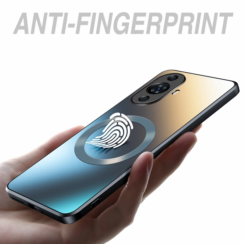 Funda rígida de silicona mate AG de lujo para Huawei Nova 11 10 9 SE 8 Pro, funda protectora esmerilada para teléfono, funda de carga inalámbrica magnética - imagen 5