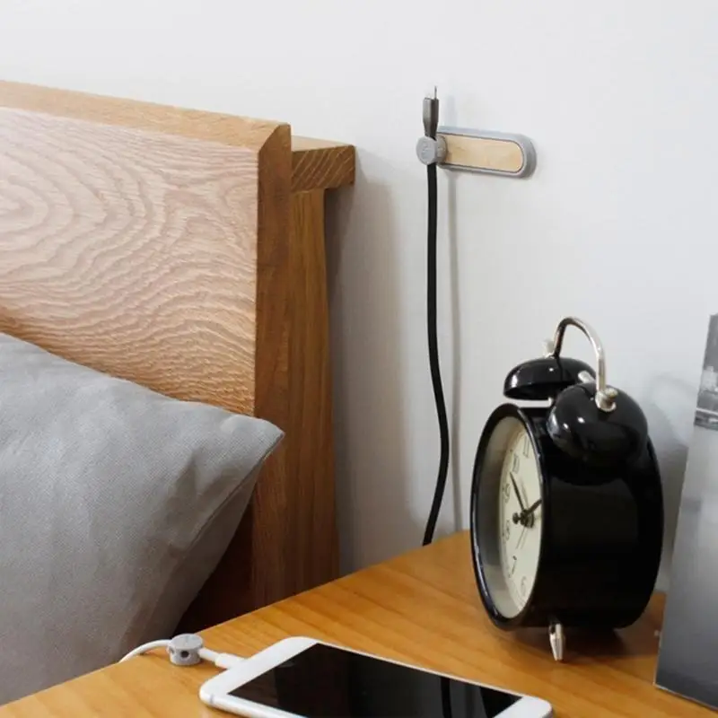 Clip de soporte de cable magnético, gestión de cables autoadhesiva para cables de ratón, fijación de varios cables USB - imagen 5