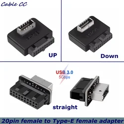 Adaptador USB Header 20Pin a USB-C Panel Frontal Tipo E
