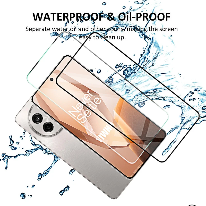 4-1 Uds vidrio templado para Oneplus 13R protectores de pantalla película protectora frontal HD cubierta completa para One Plus One + 1+ 13 R R13 - imagen 5