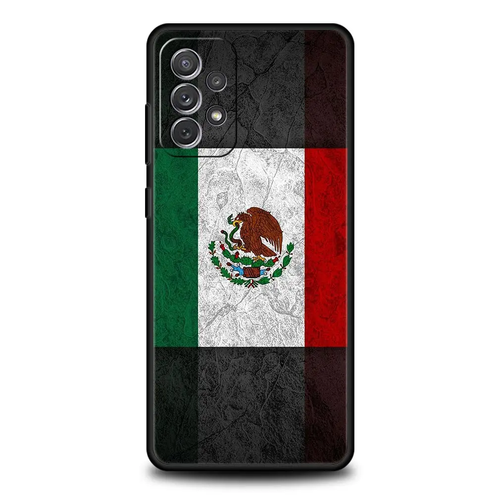 Funda de teléfono con bandera nacional de México para Samsung A51 A71 A21S A17 A11 A15 A25 A41 A23 A33 A53 A73 A07 A03S A05S A13 A35 A55 5G - imagen 5