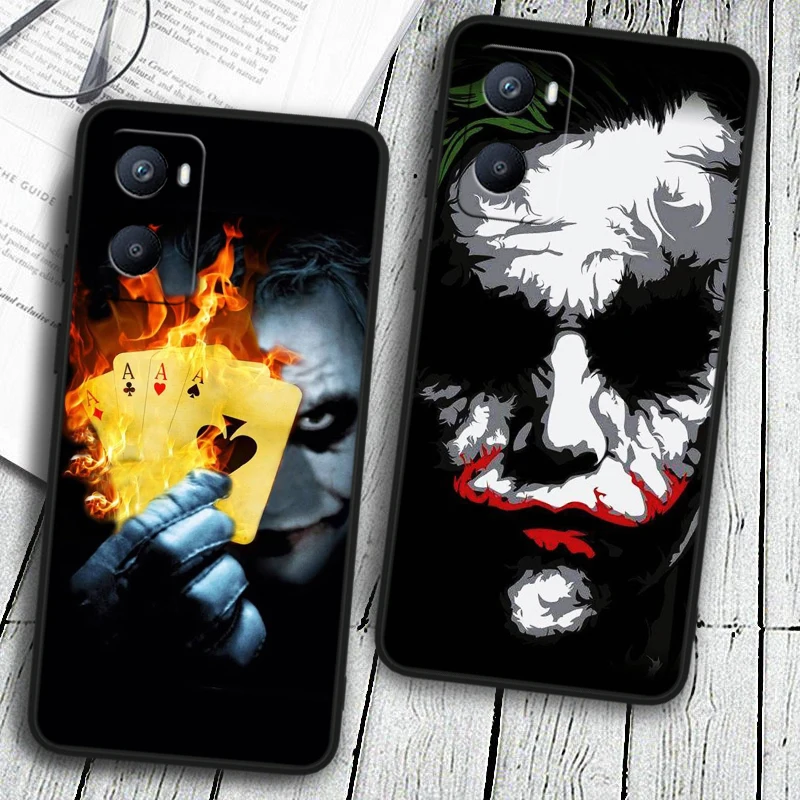 The Joker-póster de película de silicona Tpu, cubierta negra para OPPO A98, A96, A94, A74, A72, A57S, A55, A53S, A15S, A16K, A5, 2019 - imagen 3