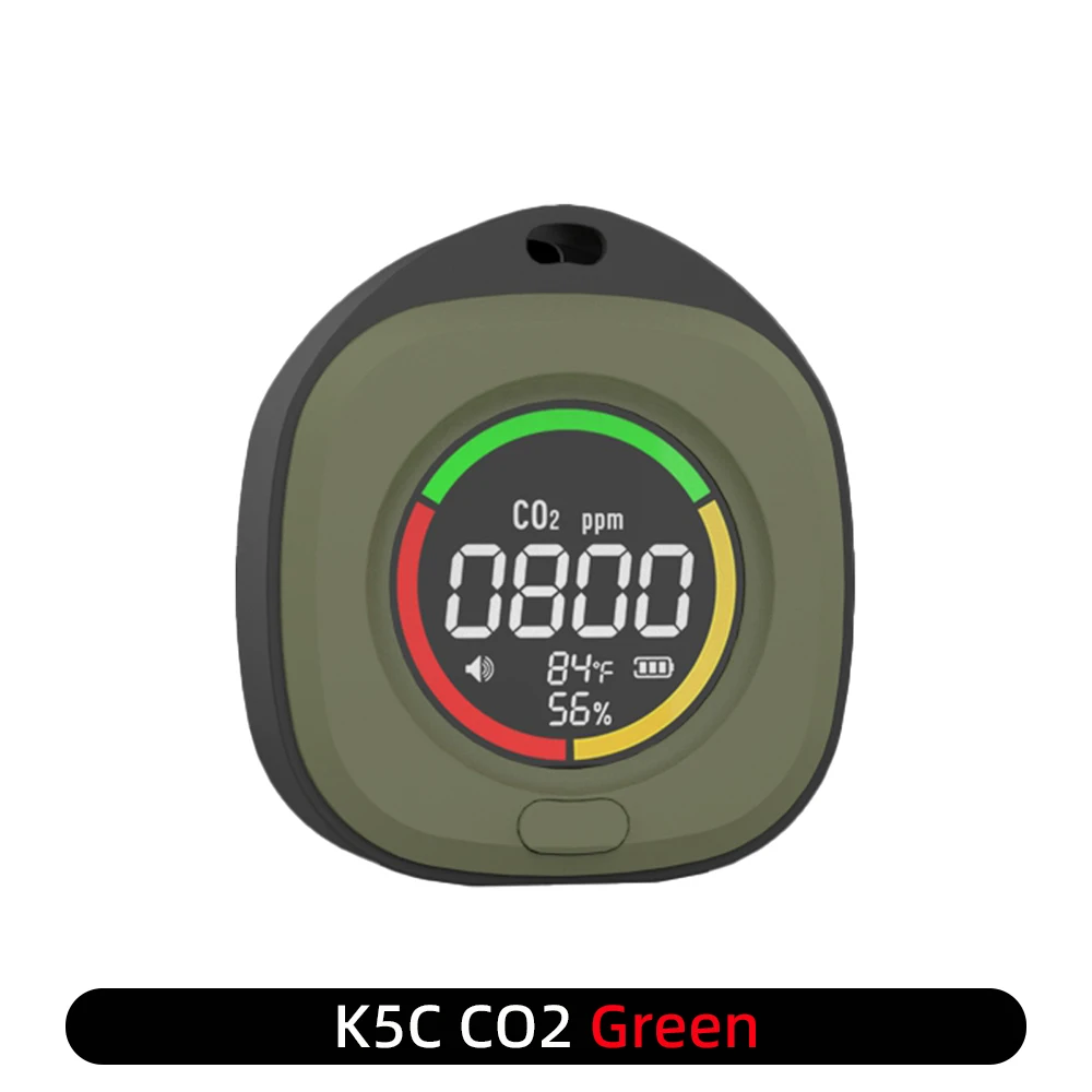 Monitor de calidad del aire serie FMAI K5 Batería de 1000 mAh Carga USB tipo C para interiores y viajes - imagen 4