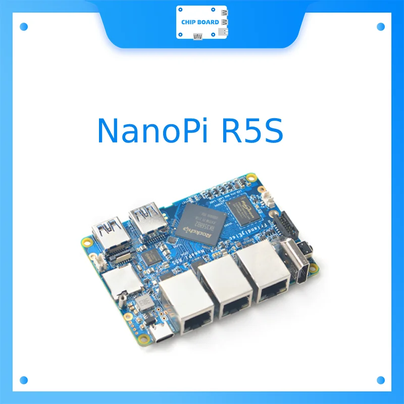 NanoPi R5S Router Dual 2,5G + Gigabit Mini Placa de desarrollo CNC, caja de metal completa RK3568 - imagen 2