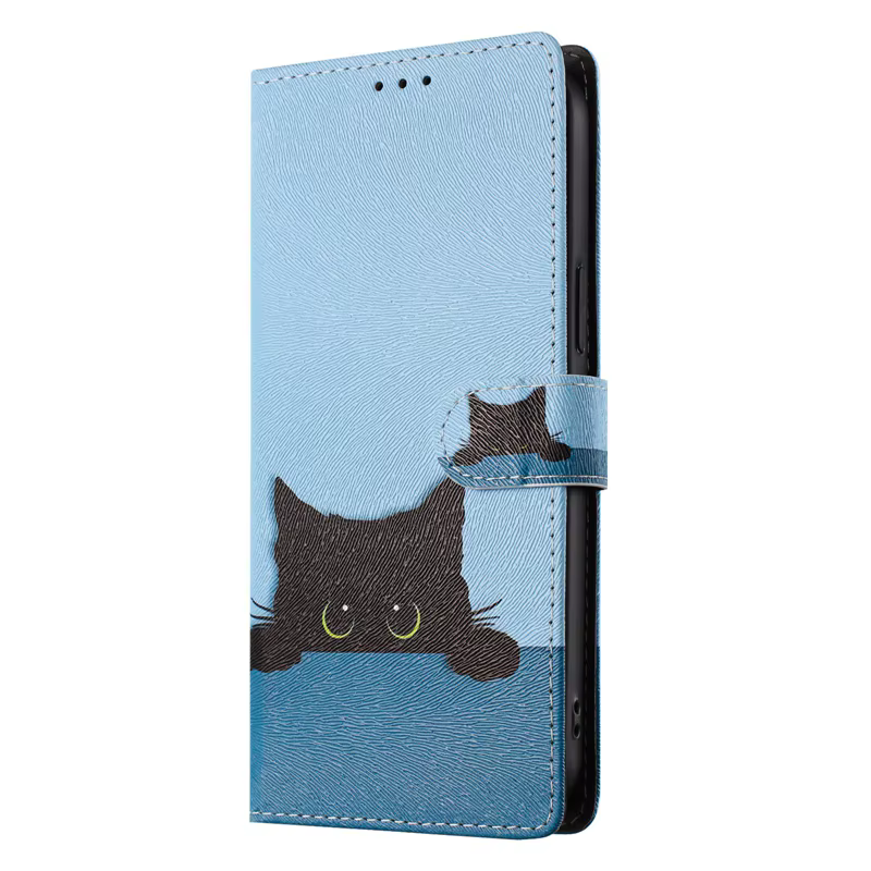 Funda de teléfono con soporte tipo billetera para Xiaomi 15T 14T 13T 12T 15 14 13 12 Pro 15 Ultra 13 Lite Funda de dibujos animados lindo gato Animal - imagen 3