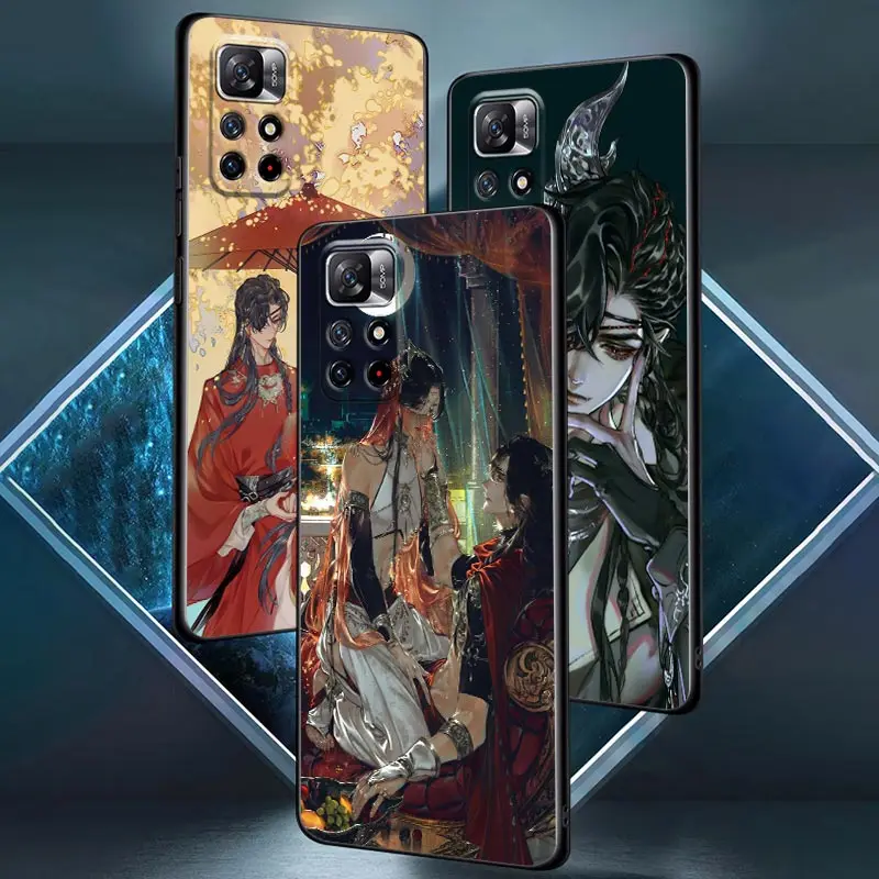 Heaven Official's Blessing Anime Poco X3 NFC funda para Xiaomi POCO F3 F4 F5 Pro X3 X4 Pro GT X5 M3 M4 M5 M5s C51 C55 - imagen 3