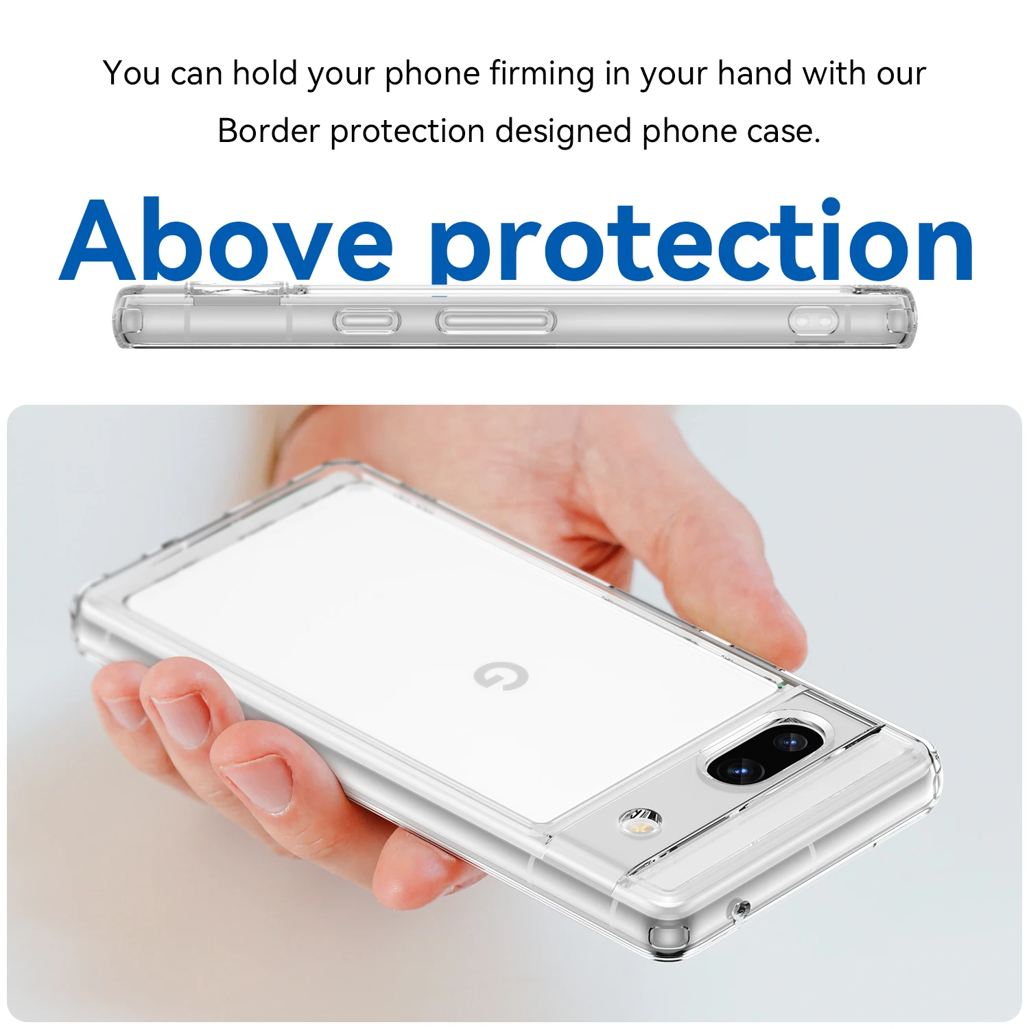 Funda transparente de Color caramelo para Google Pixel 7A, funda de Pixel 7A, Coque dura de PC, suave, translúcido, Flexible, TPU, Fundas para Google Pixel 7A - imagen 4