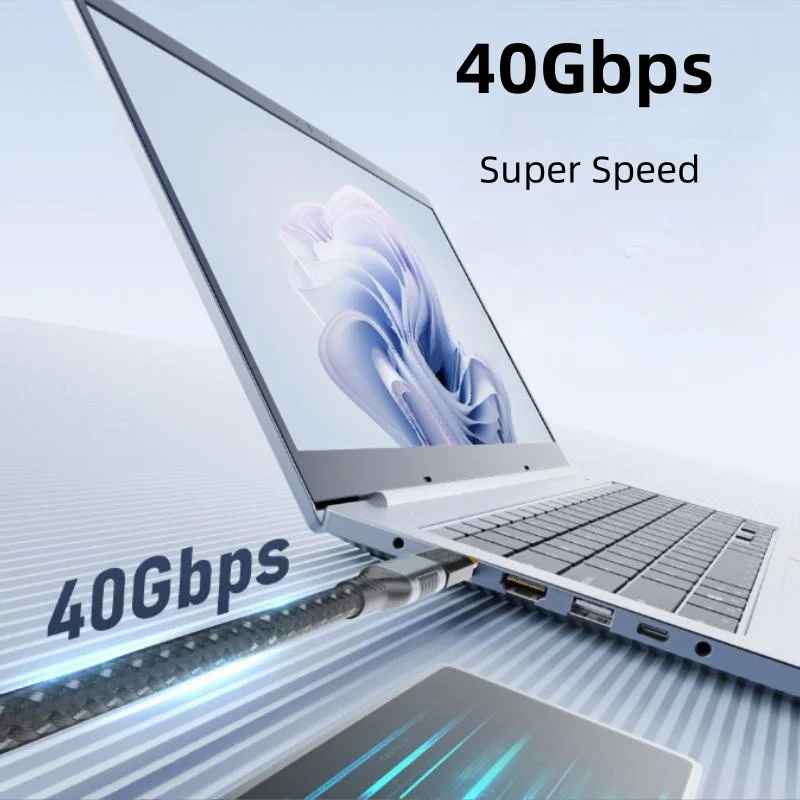  Adaptador extensor USB C de 240W, extensor macho a hembra tipo C de 90/180 grados, OTG, 40Gbps, convertidor adaptador de datos rápido, adaptador de carga - imagen 3