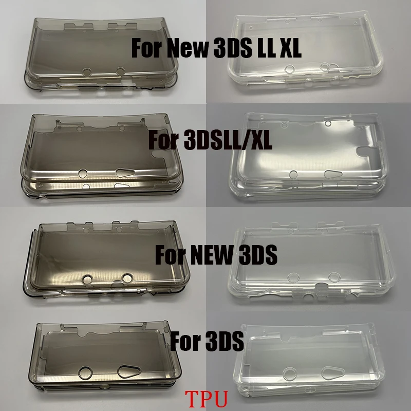Funda de silicona TPU de alta calidad para Nintendo 3DS LL/NEW3DSXL, funda protectora de cristal suave para consola de juegos, 1 ud.