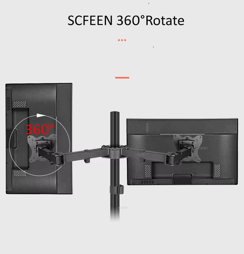 DL-T902-240 Soporte Monitor Escritorio 360 Grados - imagen 2