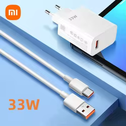 Xiaomi-cargador USB de 33W, Kit de cargador de carga rápida, adaptador de teléfono móvil para Mi Redmi Note 13 12 11 Poco, enchufe de carga rápida para teléfono