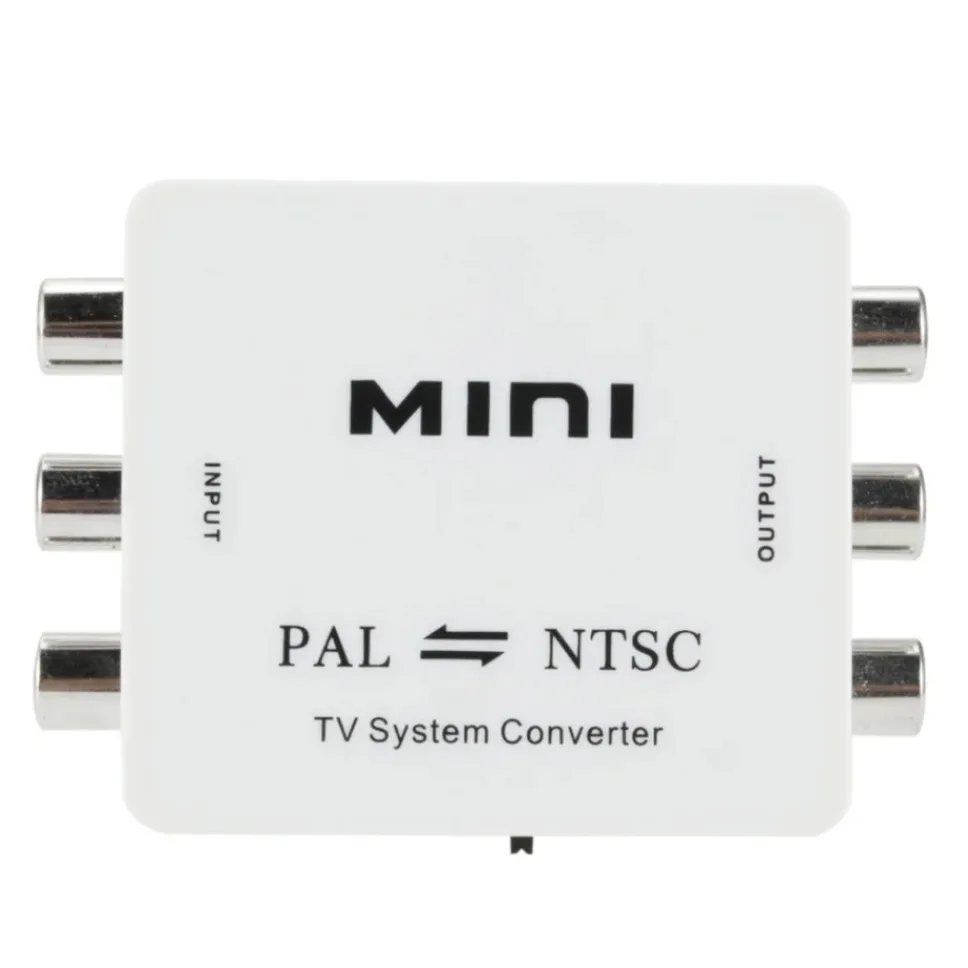 Convertidor Mini PAL NTSC Bidireccional PAL a NTSC y NTSC a PAL Convertidores de conexión compuesta de TV bidireccional Entrada/salida - imagen 5