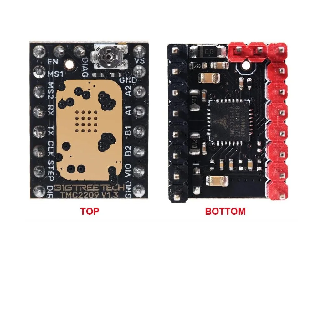 BIGTREETECH TMC2209 controlador de Motor paso a paso piezas de impresora 3D VS TMC2130 TMC2100 para impresora 3D SKR V1.4 Turbo placa base en Stock - imagen 5