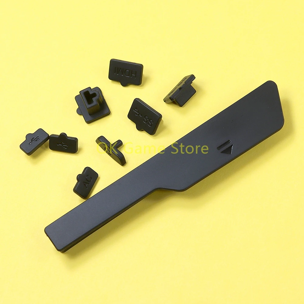 1 Juego de tapón antipolvo de goma 9 en 1 para Playstation5 PS5 Slim Pro DVD Drive Edition consola USB HDMI tapón antipolvo de silicona pieza de reparación - imagen 5