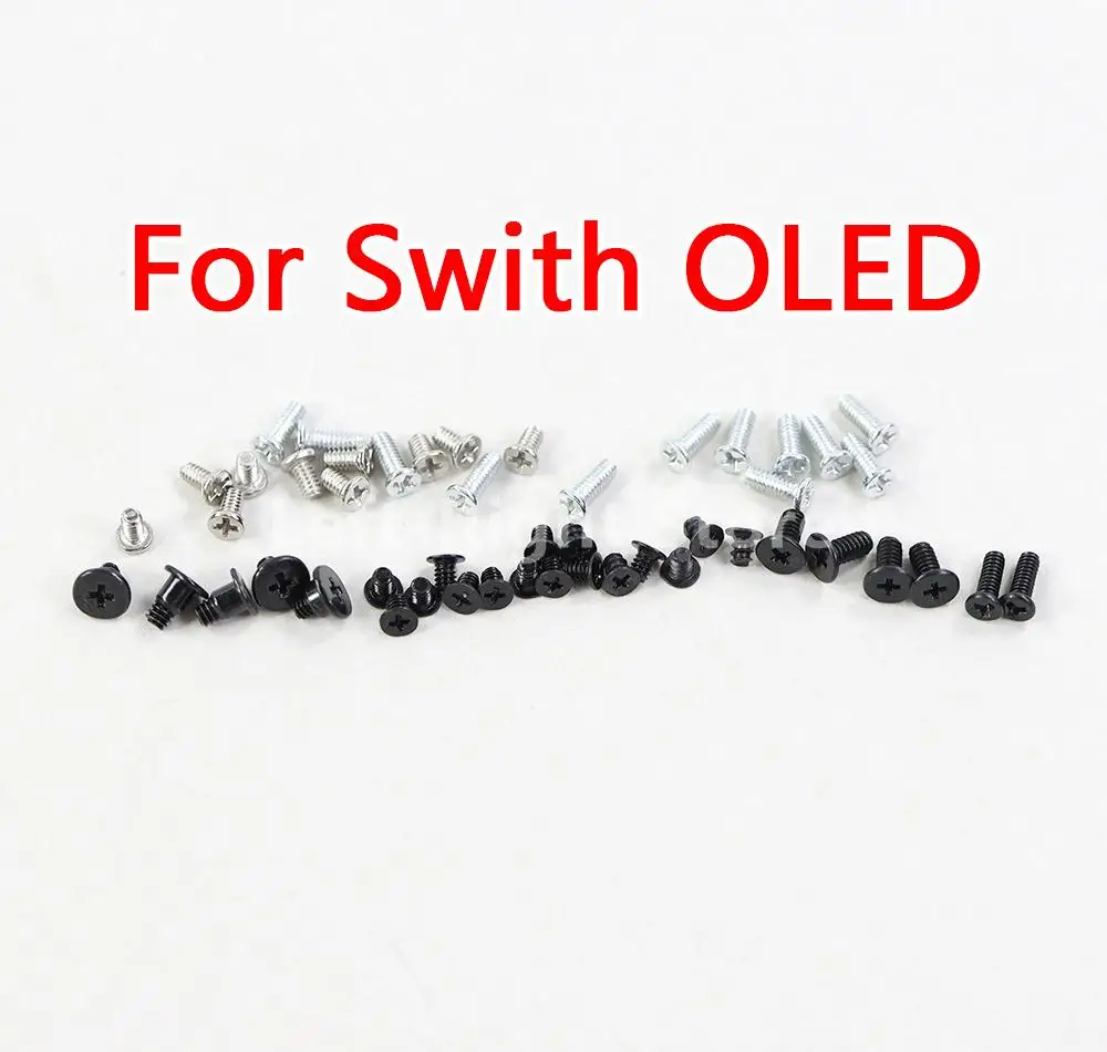 2 juegos para consola Nintendo Switch Oled, juego completo de tornillos de montaje de repuesto para Kit de reparación NS Oled, accesorios de juego
