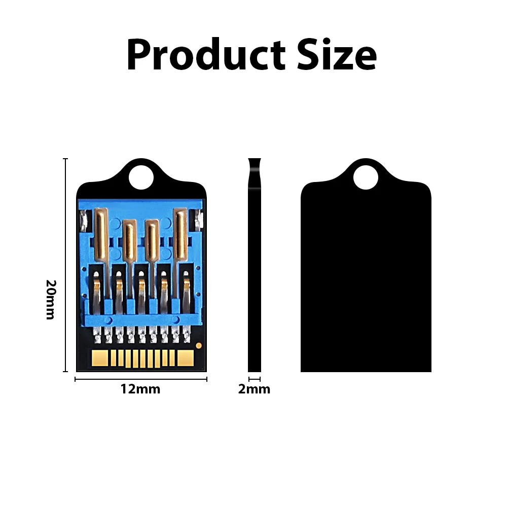 Memoria Flash USB 3,0 de alta velocidad 16 32 64GB USB disco U de borde largo corto Chip semiacabado Pendrive venta al por mayor de fábrica 15X11X1.4mm - imagen 3