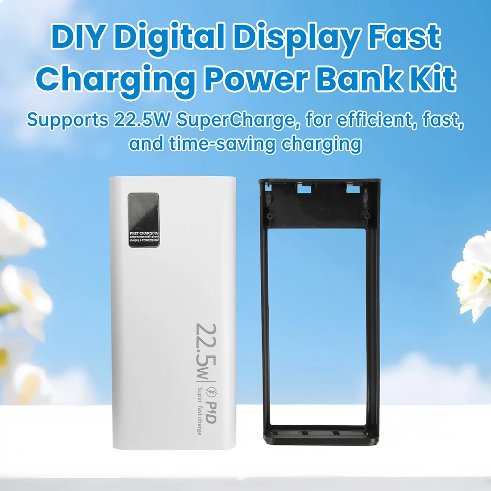 Placa base de carga rápida de 22,5 W, Kit de bricolaje, caja de batería 1260110, Kit de bricolaje, funda de banco de energía de 20000mAh - imagen 4
