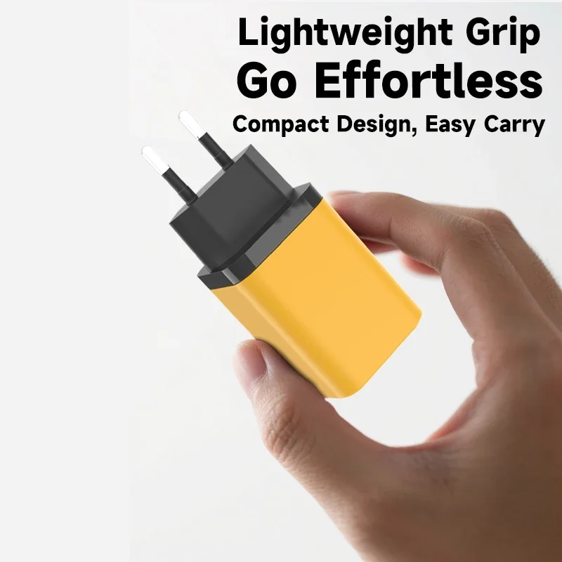 Cargador GaN de 45W, carga rápida tipo C, adecuado para teléfonos Android Apple Xiaomi Huawei Sumsang, cargador adaptador UE/REINO UNIDO/EE. UU., nuevo 2025