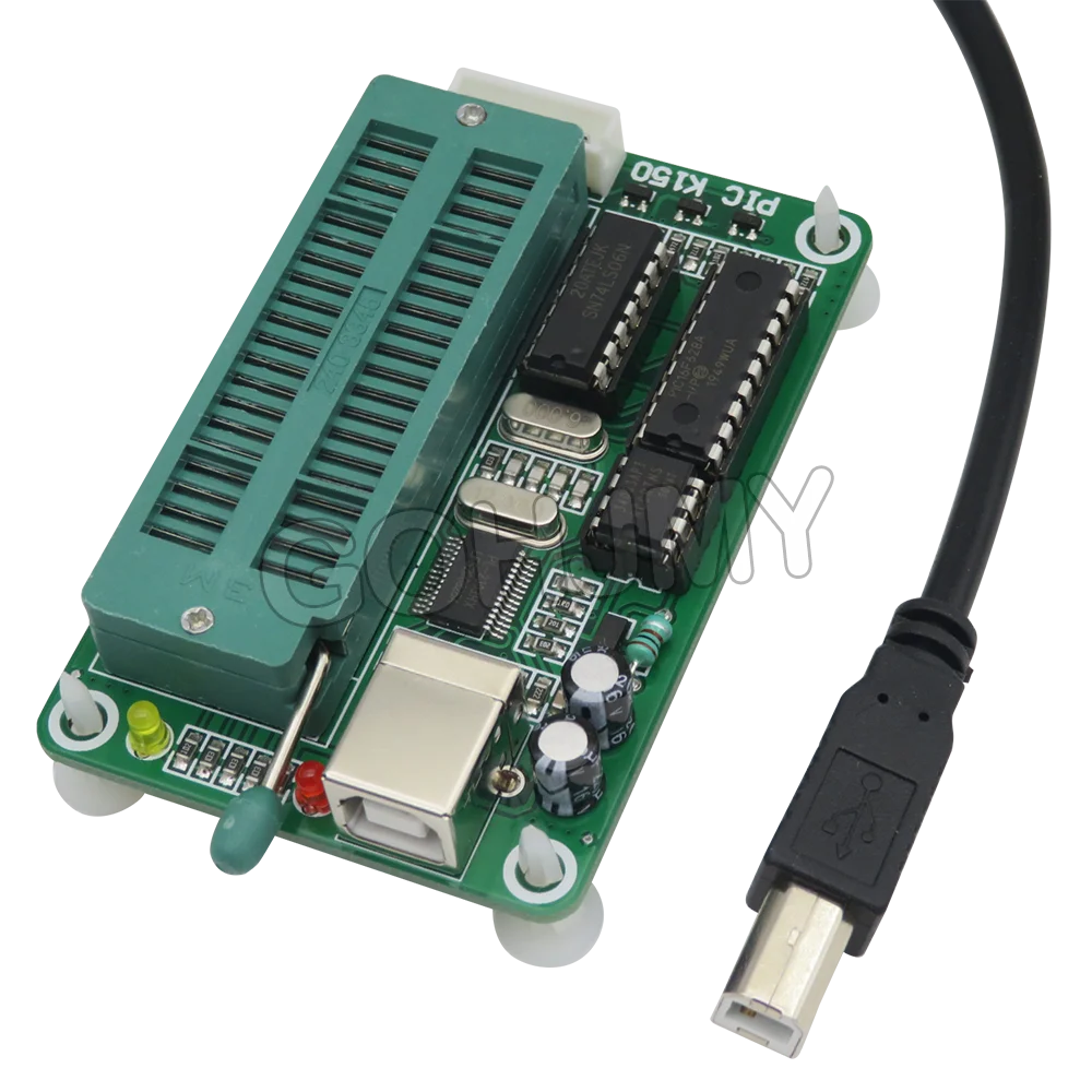GOHJMY PIC K150 Programador ICSP USB Programación automática Desarrollo Microcontrolador + Cable USB ICSP de 30 CM