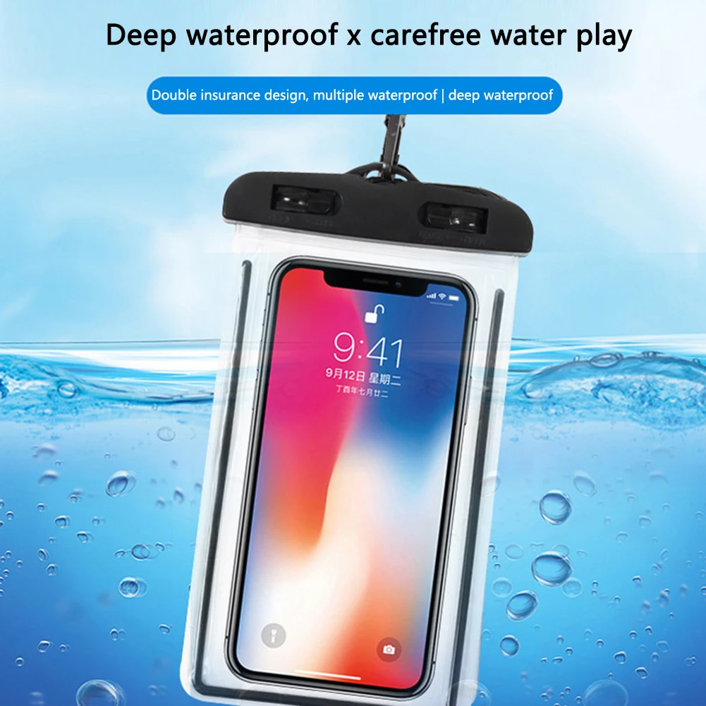 Bolsa impermeable para teléfono, bolsa subacuática para teléfono, funda para natación y buceo, funda para teléfono para Xiaomi, iPhone, Huawei, Samsung, OnePlus, Fundas - imagen 2