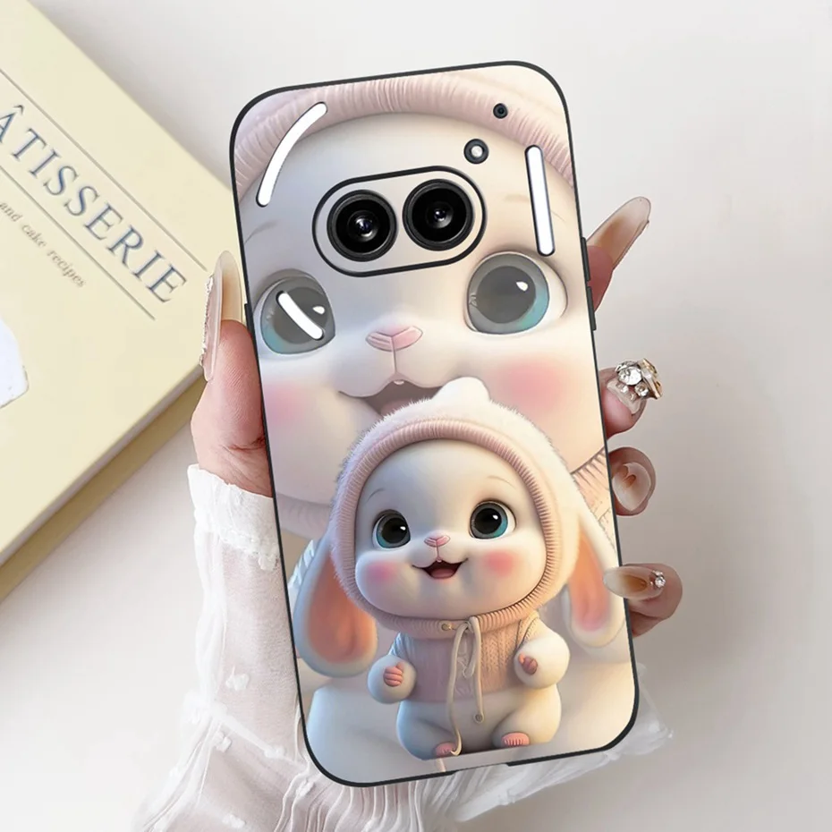 Hermosa funda de teléfono con pintura Floral para nada telefónico (2a) más funda suave de silicona negra para nada teléfono 2 parachoques Phone2a - imagen 3