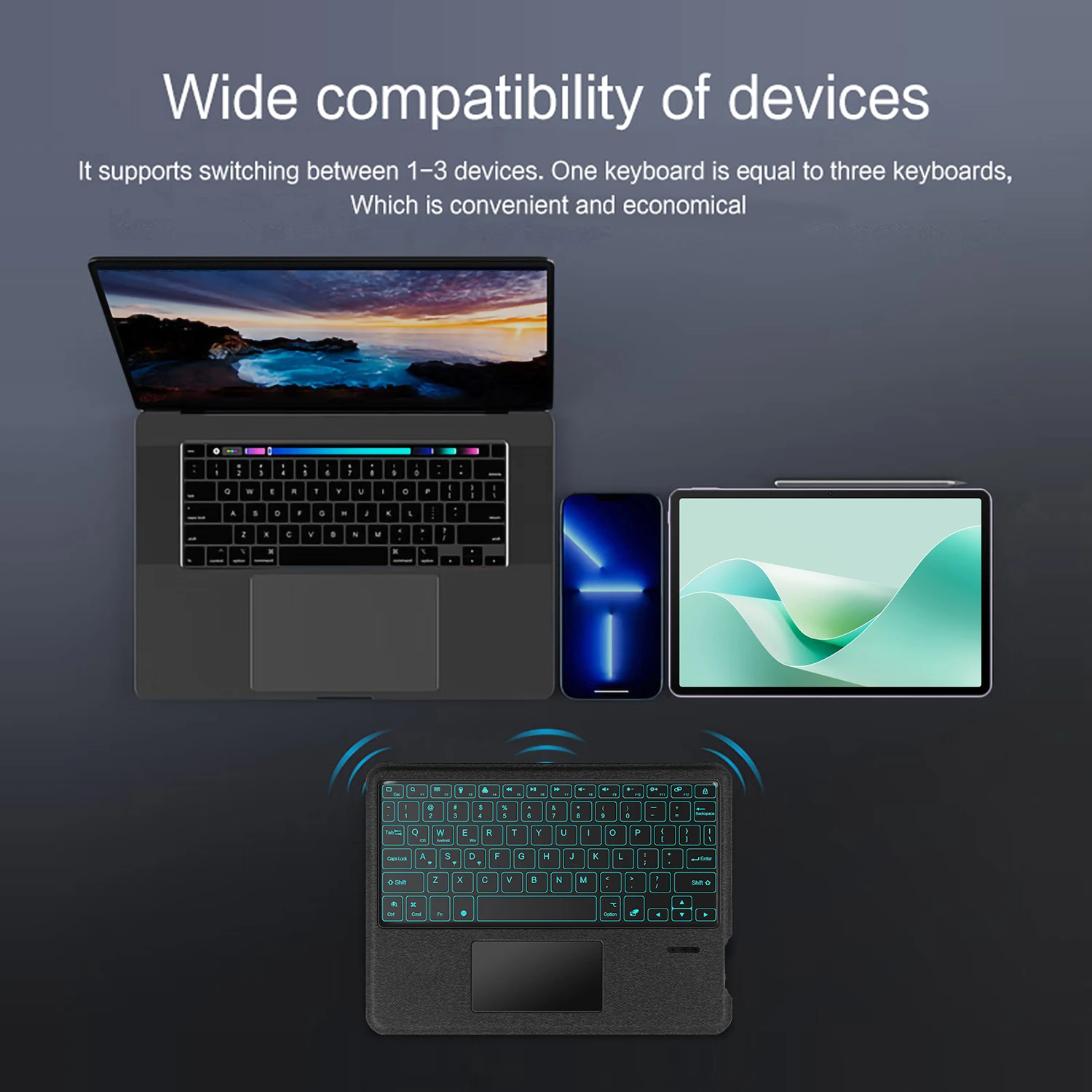 Teclado HUAWEI MatePad Mágico Retroiluminado Táctil - imagen 5