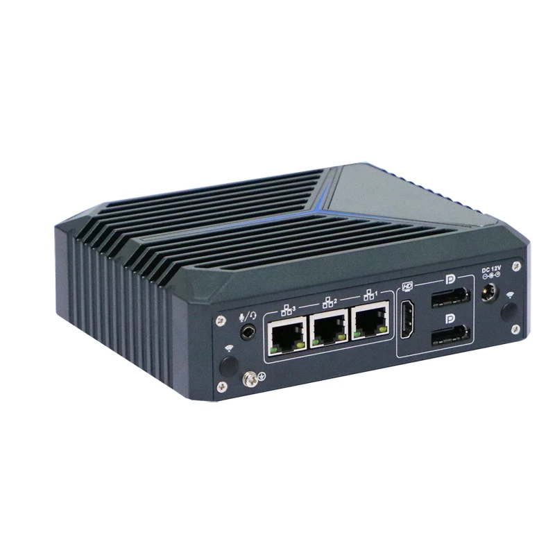 Enrutador suave sin ventilador 3x2,5G i225V LAN Intel J6412 zxDP 1xHD 2x2,5G LAN 2xHD N100 Windows11 COM Mini PC de escritorio - imagen 2