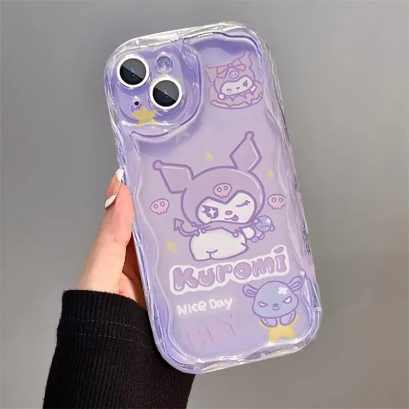 Kuromi Melody Grip Tok Holder Case para VIVO V40 V30 V30E V29E V27E V25E V23E V21E V27 V25 V23 V20 Y15S Y15A Y01 Y16 S1 V15 Pro - imagen 4